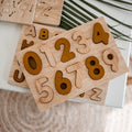 Natural Wood Number Puzzle